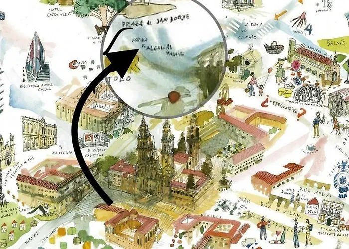 Casco Historico Daire Santiago de Compostela